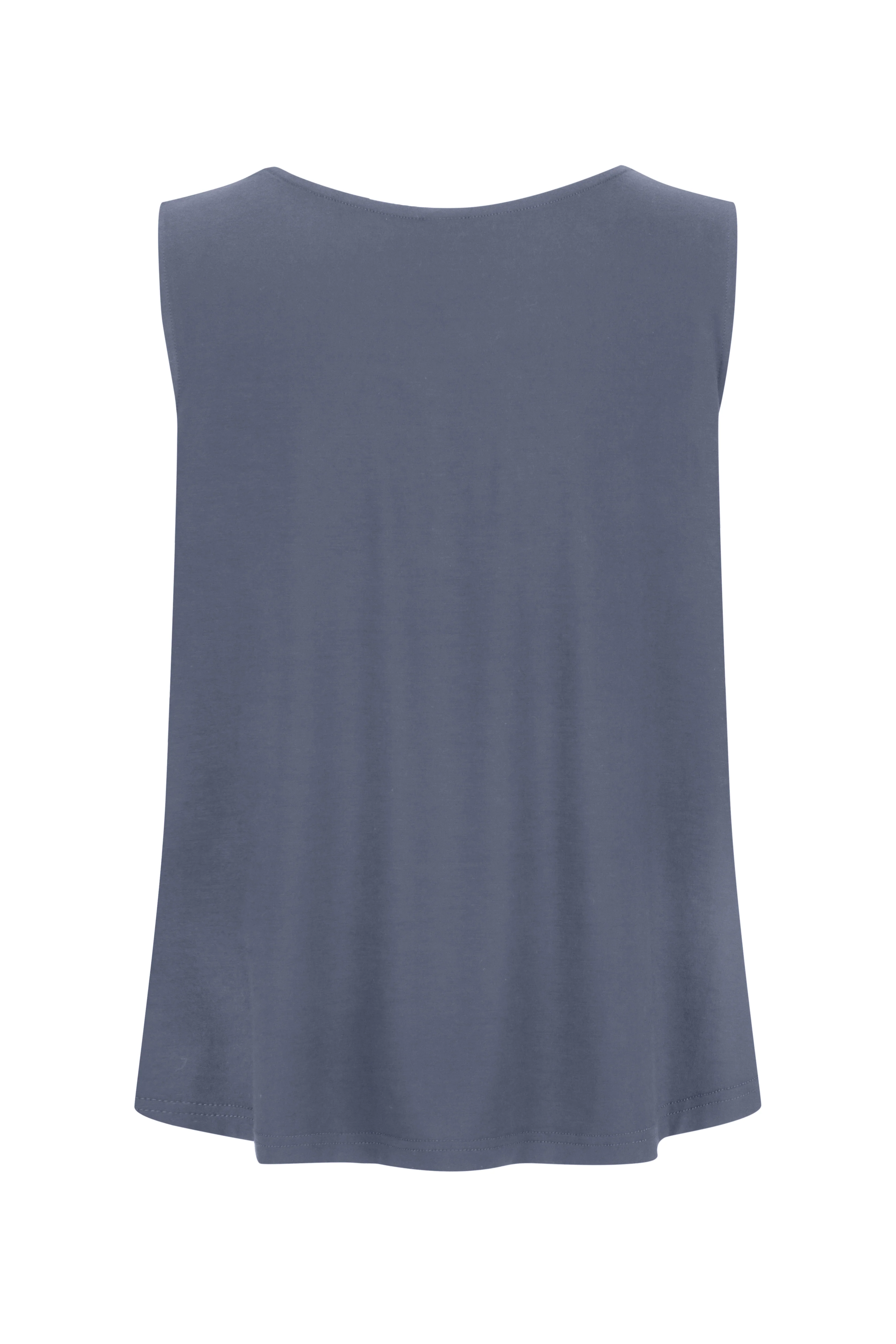Bamboo Boat Neck Tank - Denim Blue - Image 2