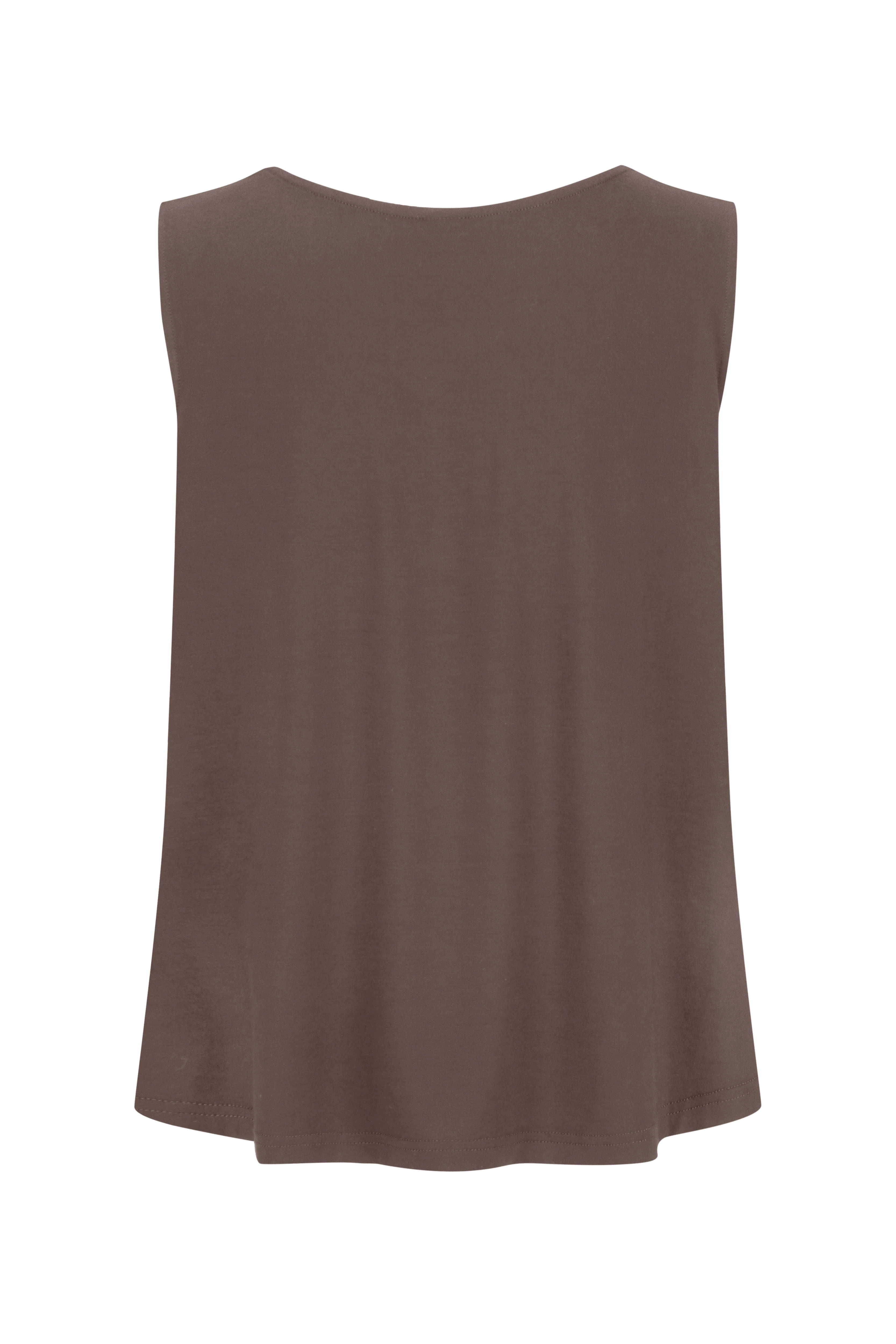 Bamboo Boat Neck Tank - Mocha - Image 2