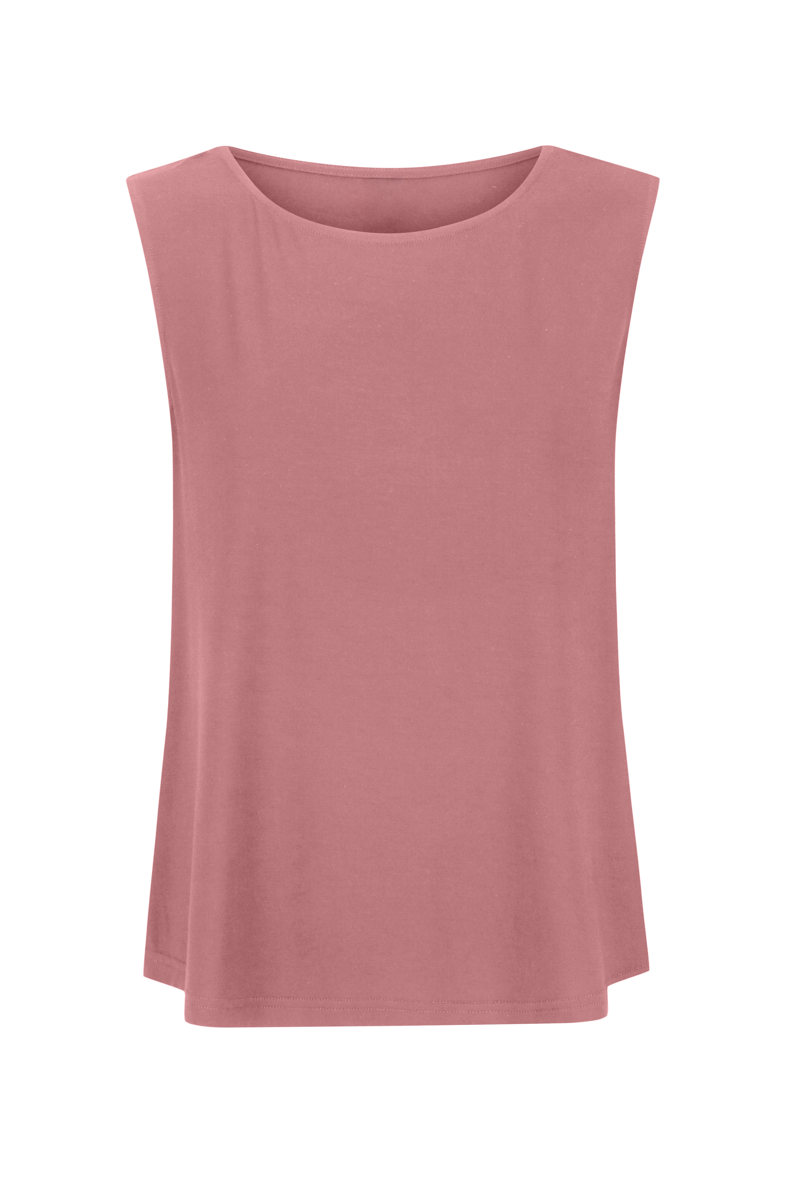 Bamboo Boat Neck Tank - Rosewood - Image 2