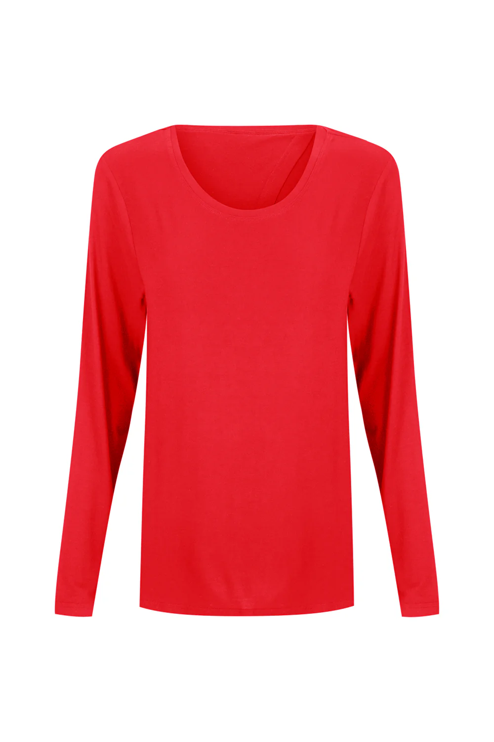 Bamboo Long Sleeve with Back Tie - Cherry