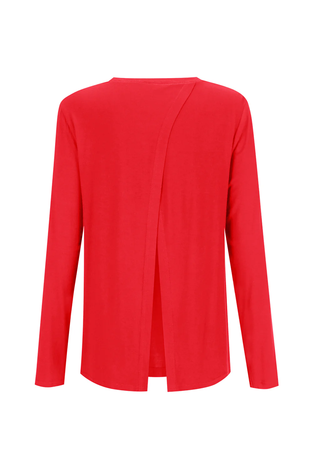 Bamboo Long Sleeve with Back Tie - Cherry - Image 2