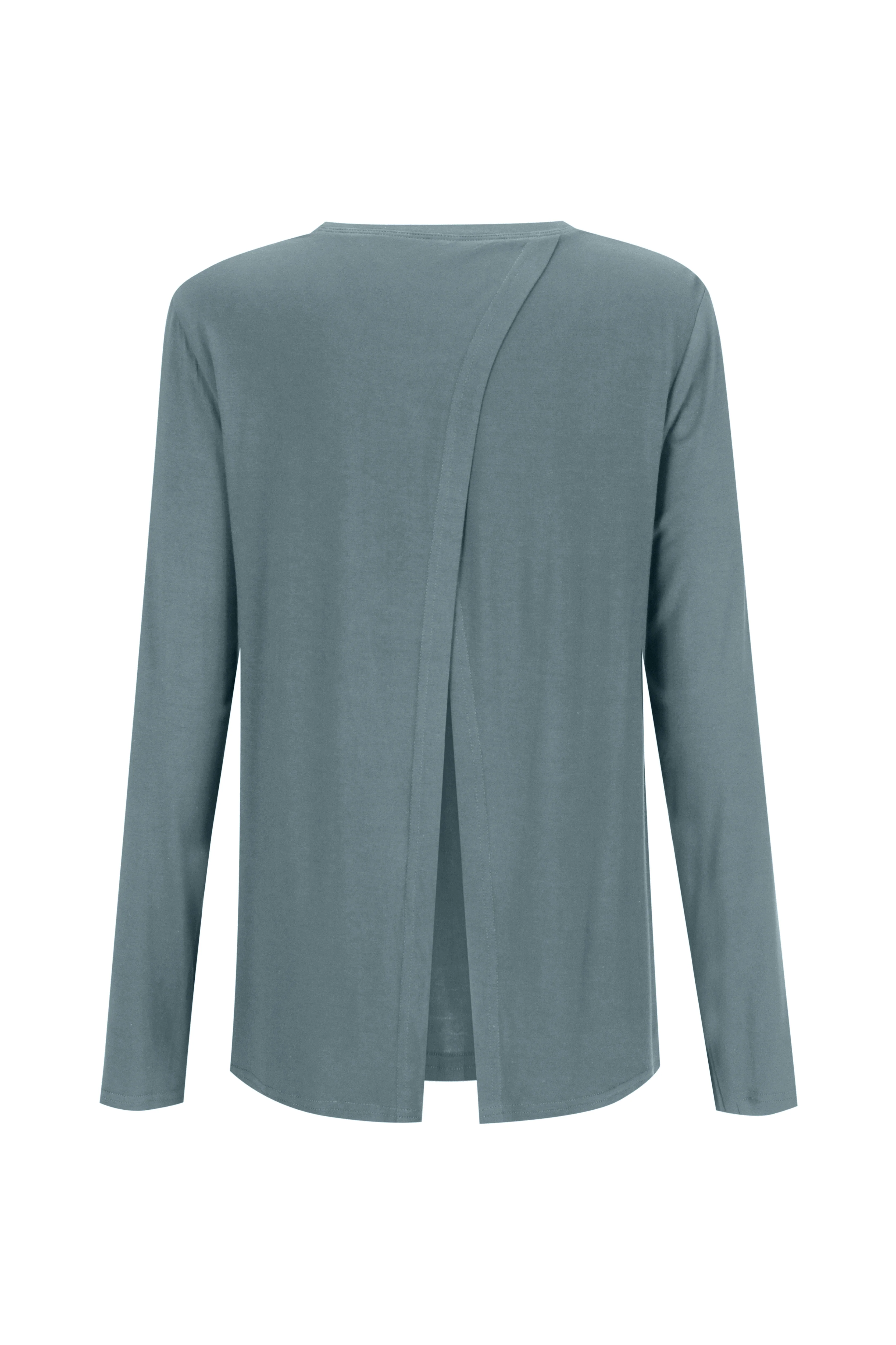 Bamboo Long Sleeve with Back Tie - Sage - Image 2