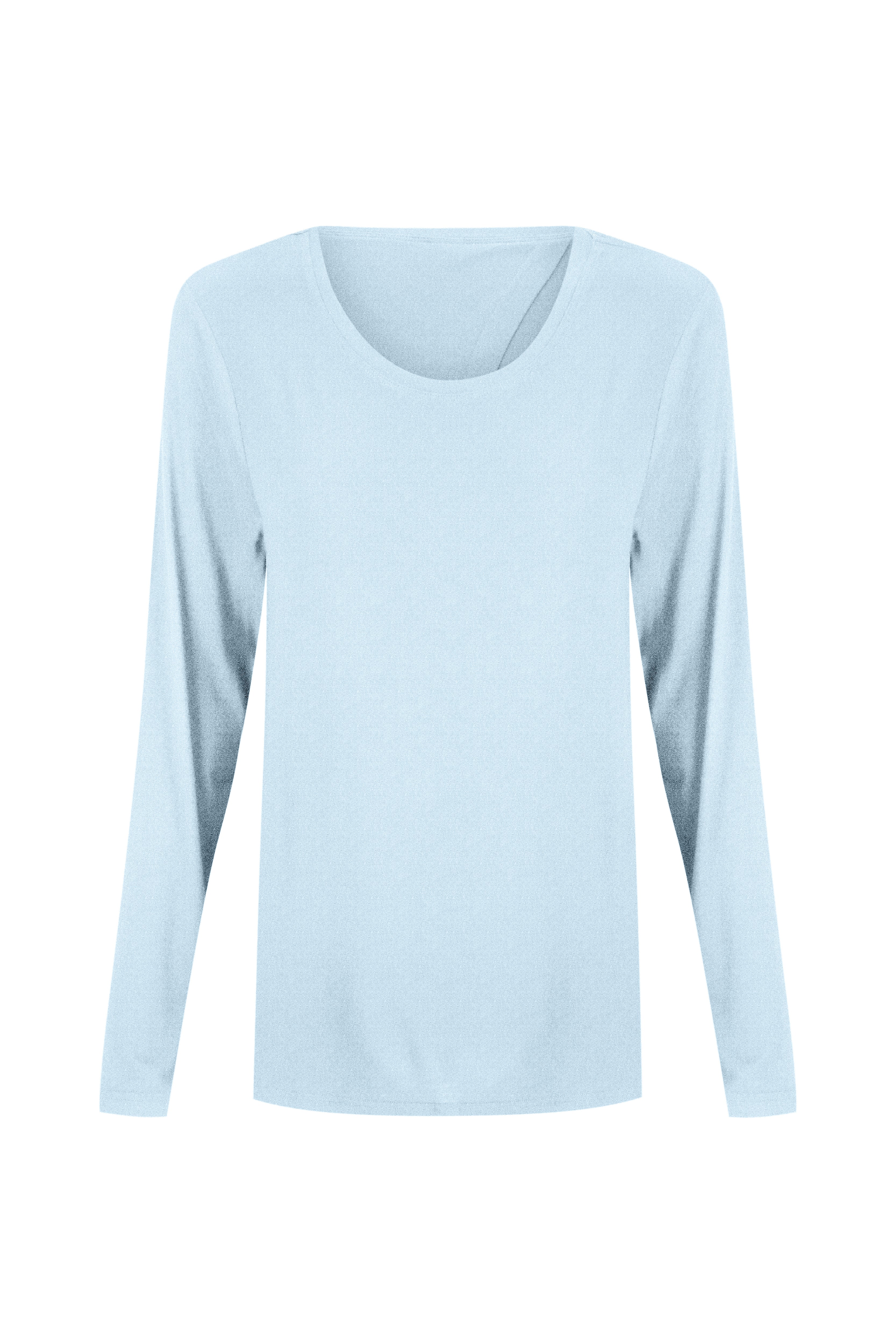 Bamboo Long Sleeve with Back Tie - Sky Blue