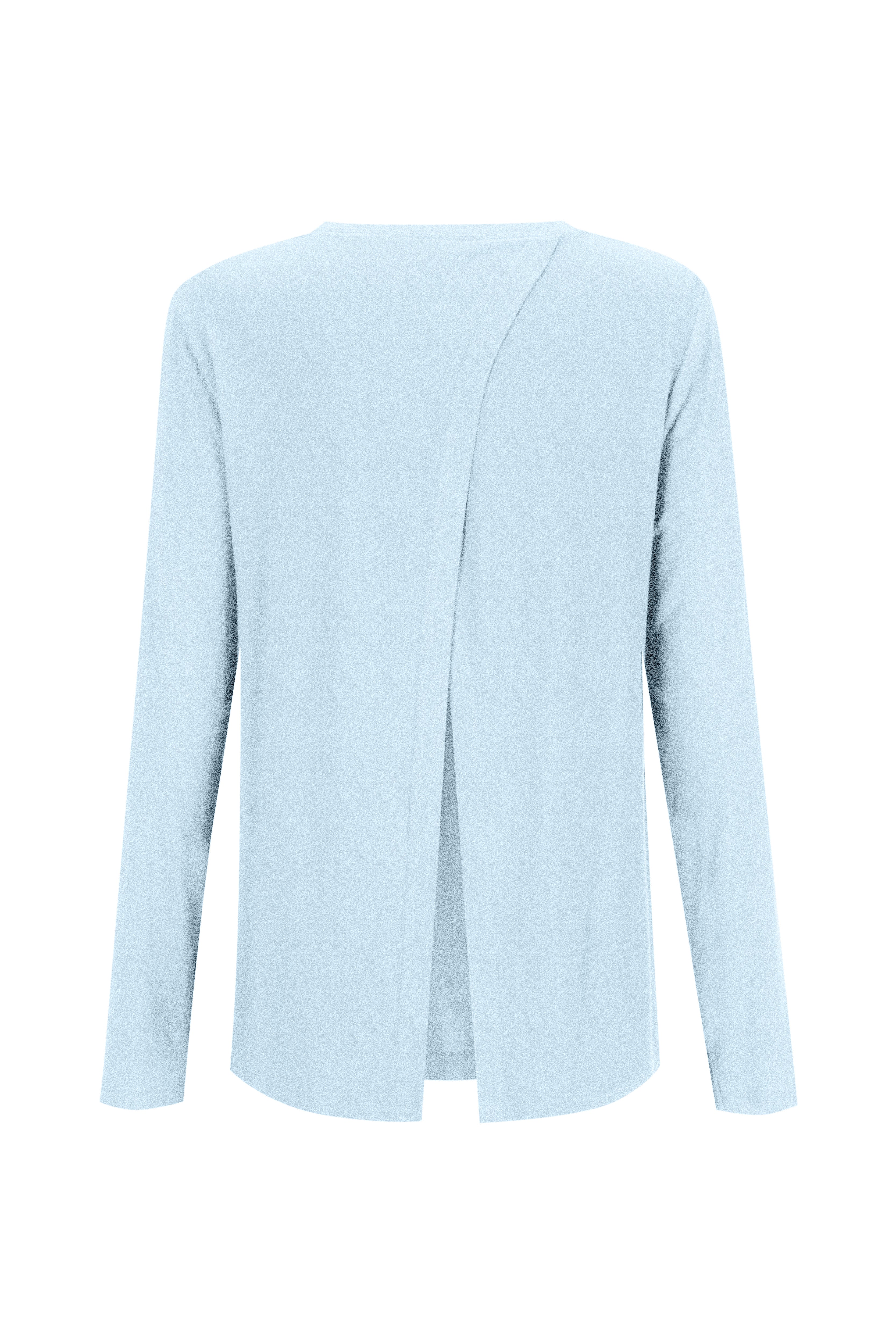 Bamboo Long Sleeve with Back Tie - Sky Blue - Image 2