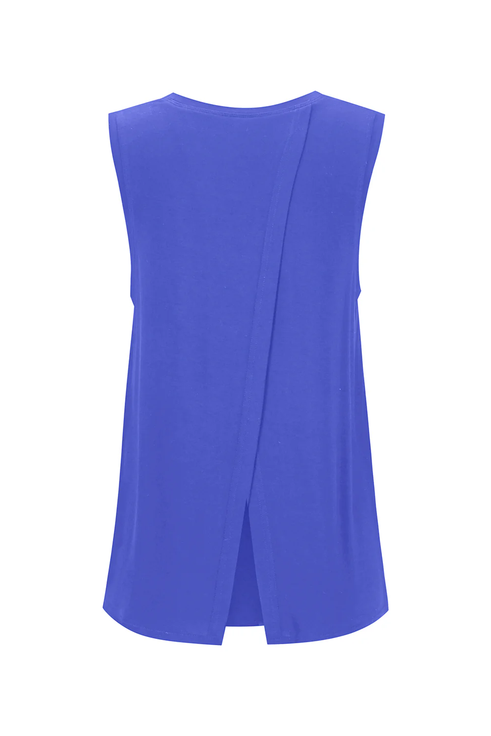 Bamboo Tank with Back Tie - Cobalt Blue - Image 2