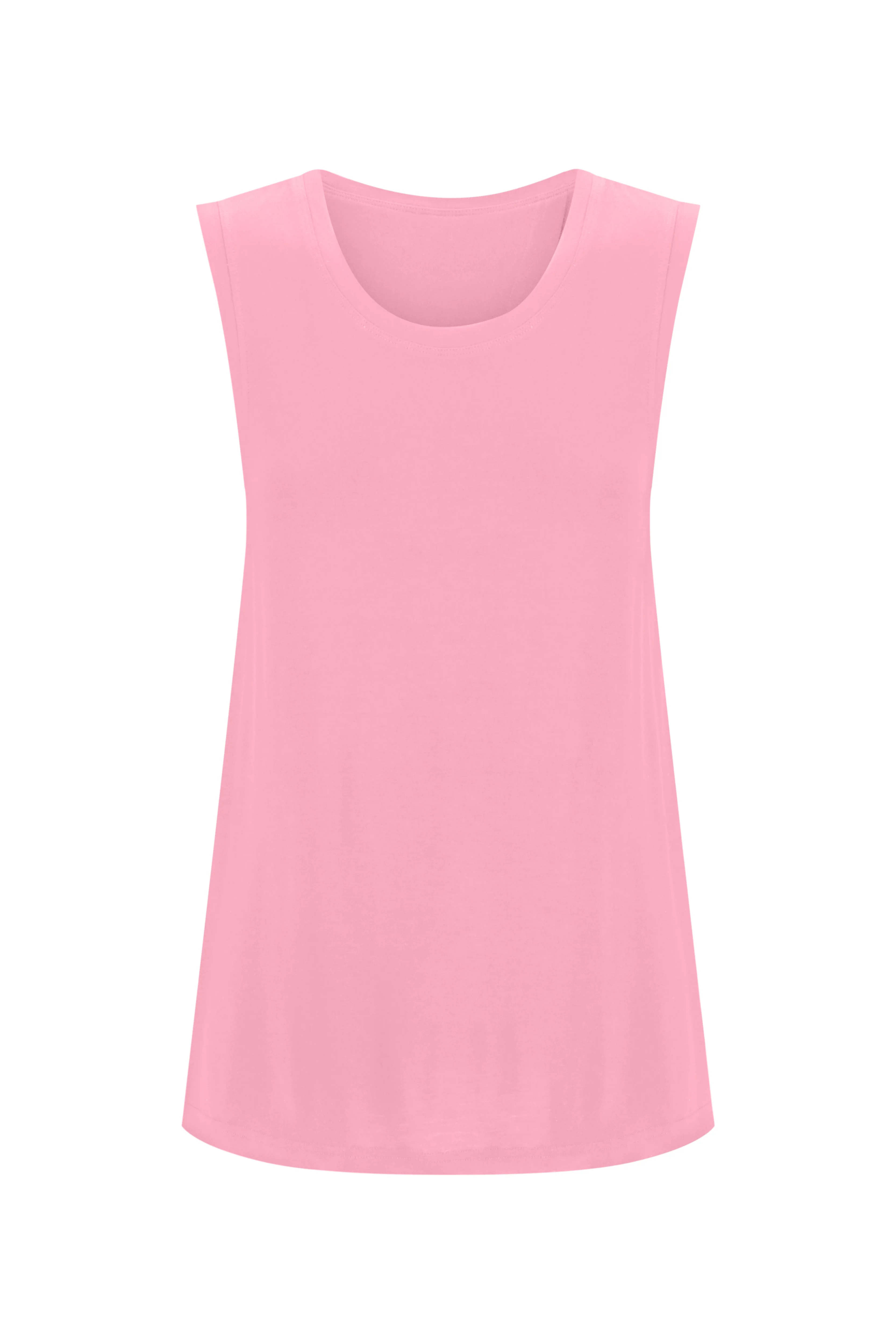 Bamboo Tank with Back Tie - Cotton Candy
