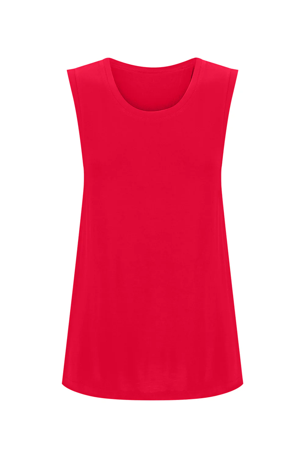 Bamboo Tank with Back Tie - Red - Image 3