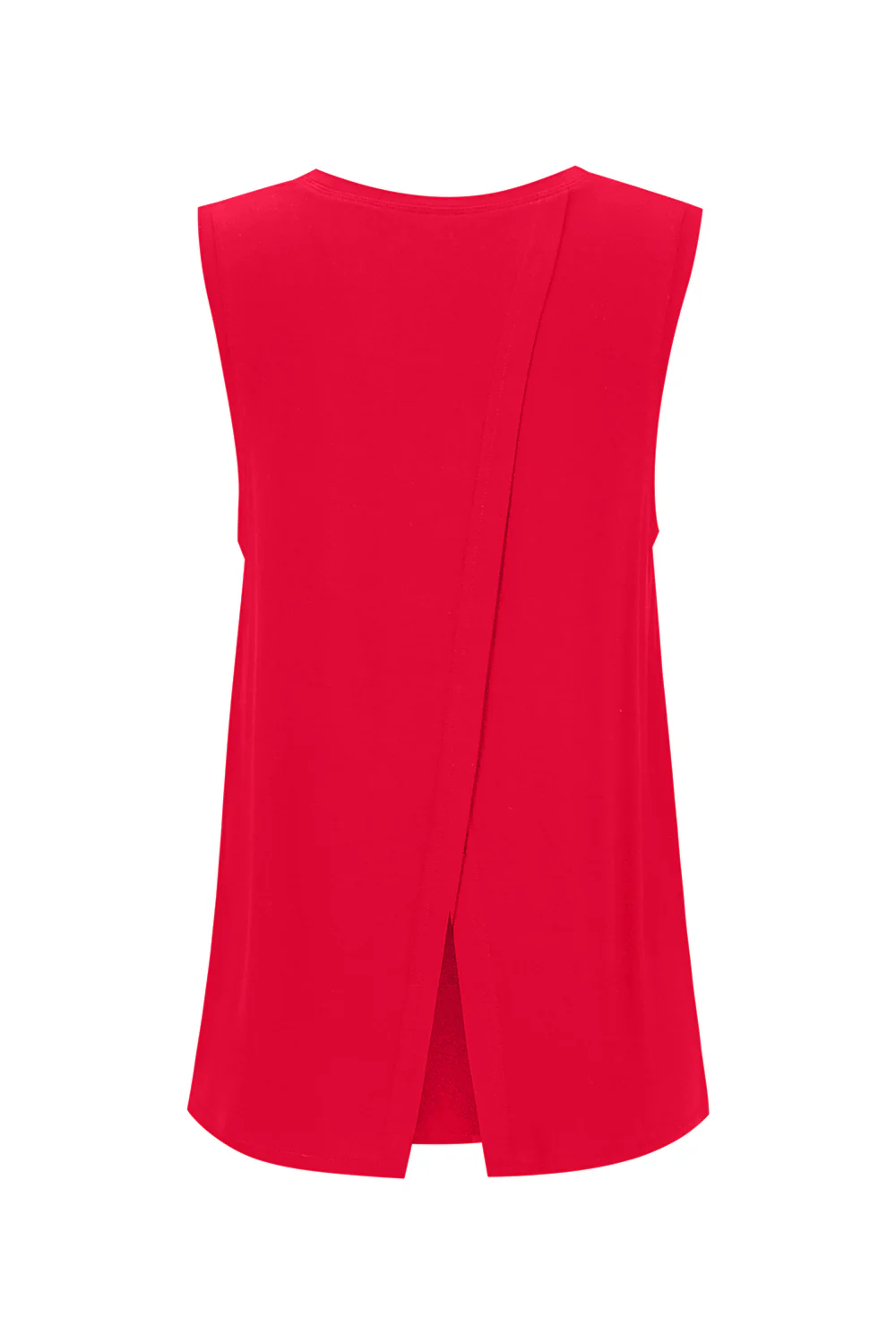 Bamboo Tank with Back Tie - Red - Image 4