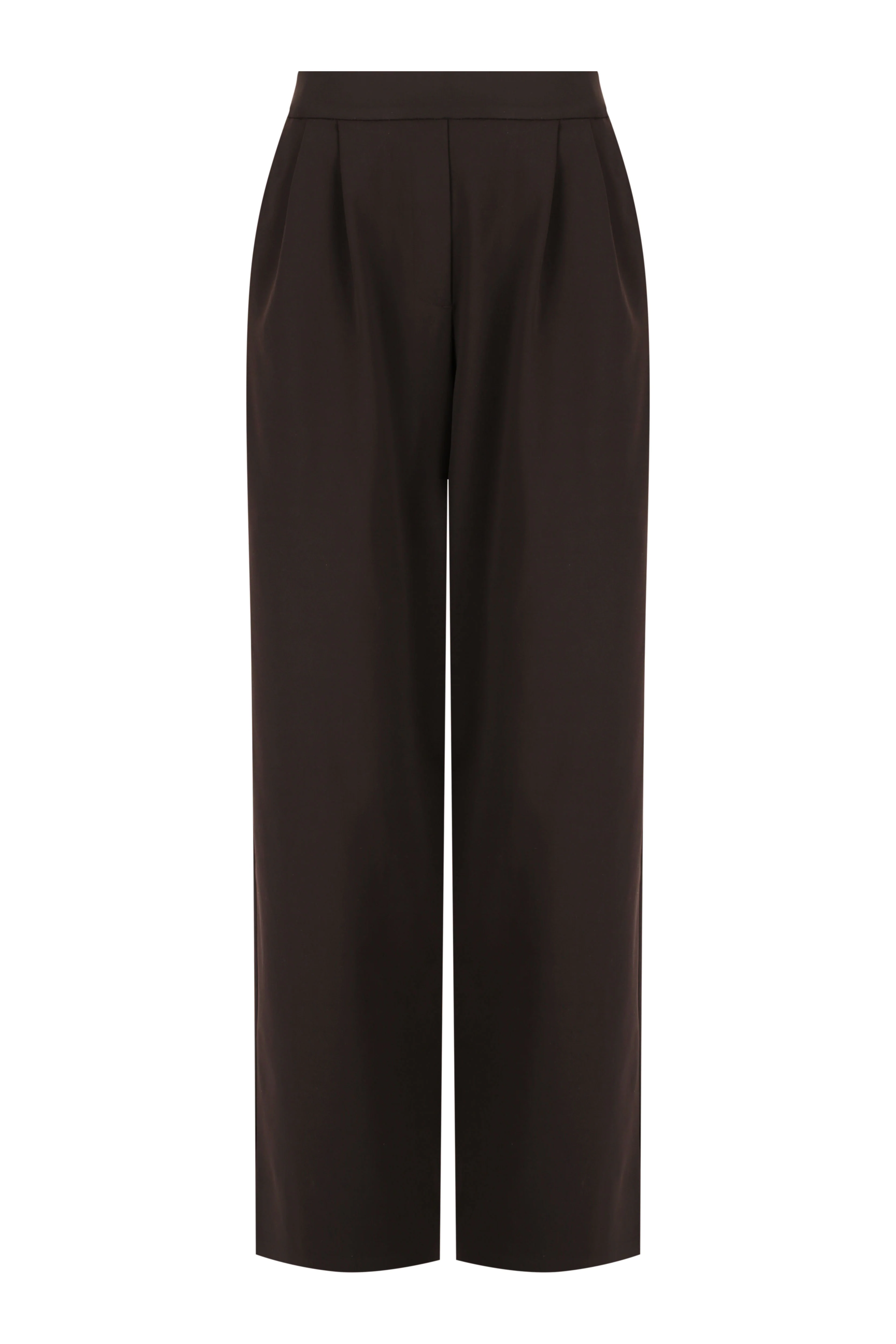 Motion Wide Leg Tailored Pant - Espresso - Image 2
