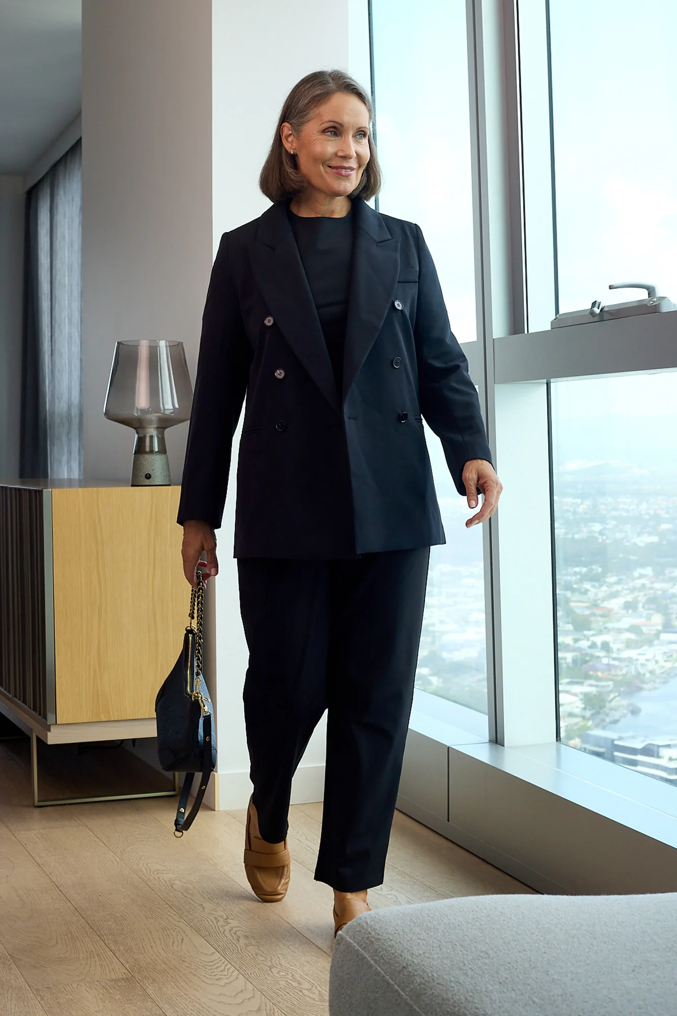 Oversized Blazer - Black - Image 8