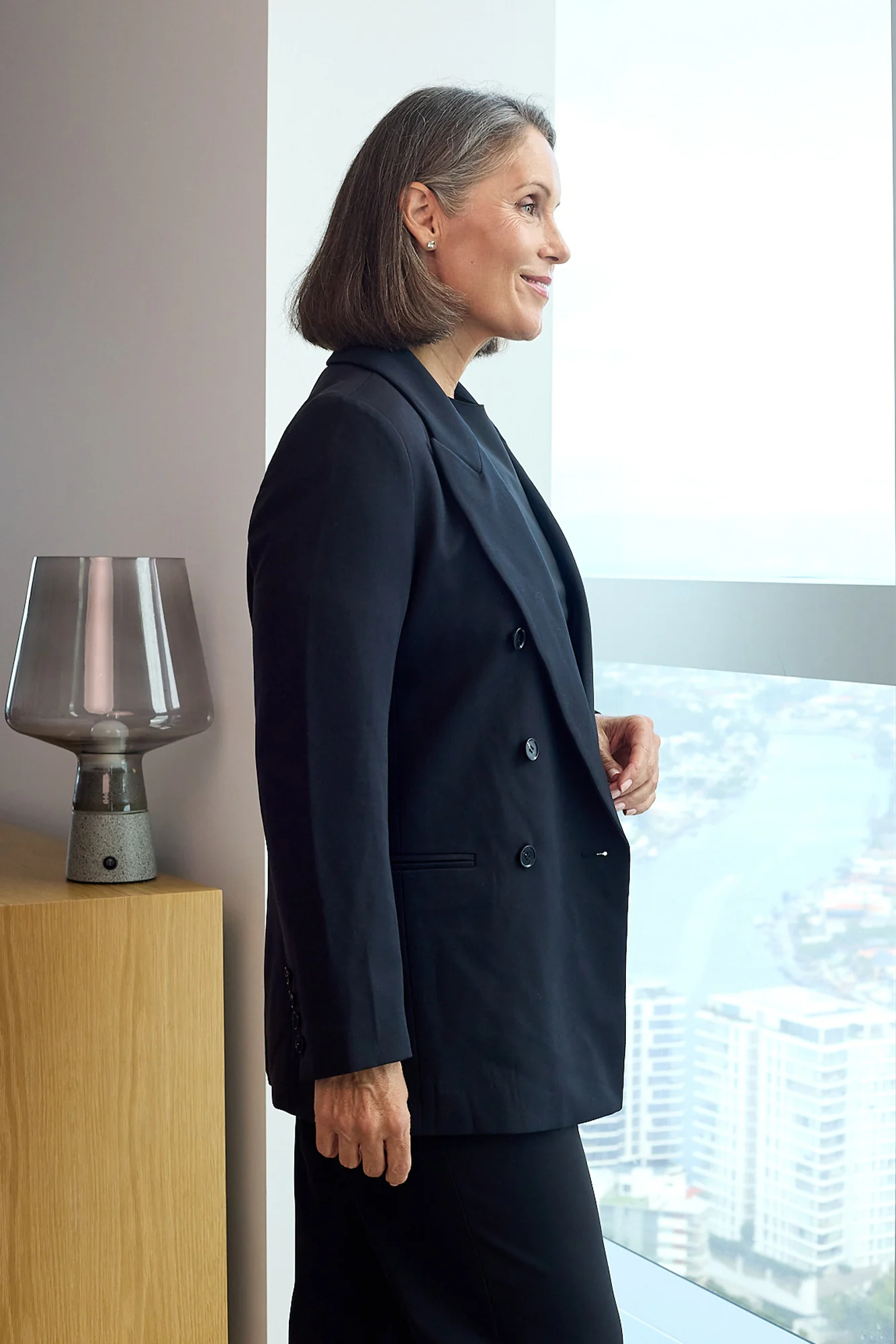 Oversized Blazer - Black - Image 9